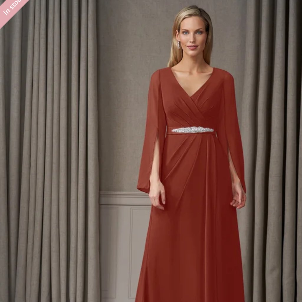 Azazie Belinda Dress In Terracotta (Originally $156)